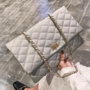 CHAIN FAUX LEATHER BAG